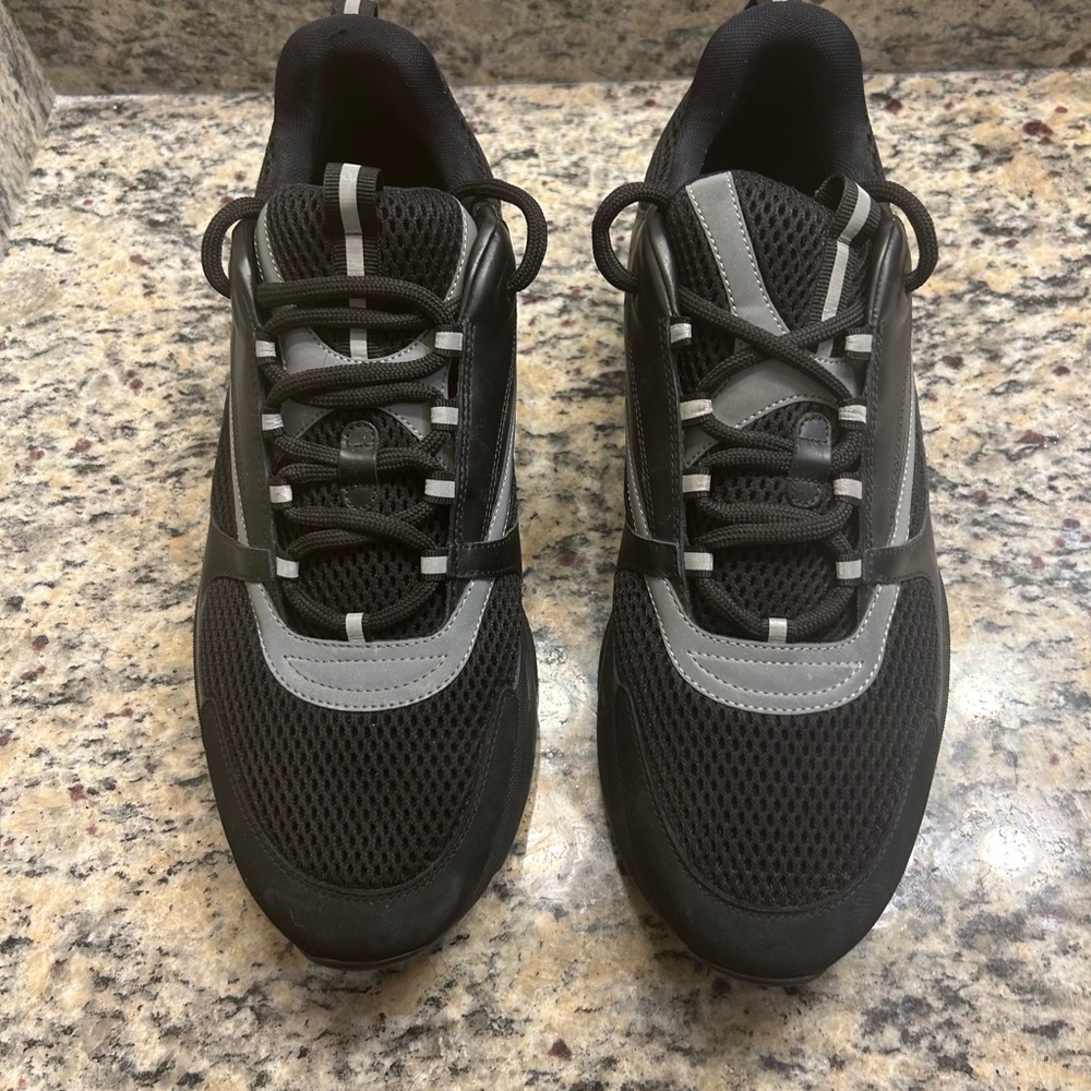 Black and Gray Athletic Sneakers